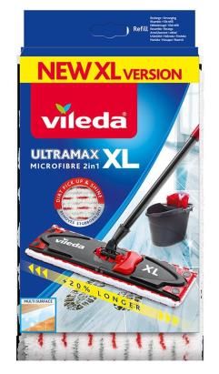Rezervă mop Vileda Ultramax XL Microfibră 2în1, pentru curățare eficientă