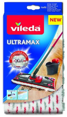 Rezervă mop Vileda Ultramax 2in1 din microfibre pentru curățare eficientă