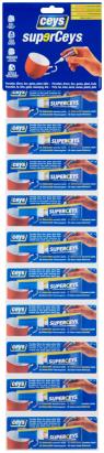 Adeziv instant Ceys Superceys, transparent, 10 x 3 g, set 10 tuburi