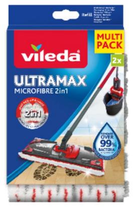 Rezervă mop Vileda Ultramax Microfibră 2în1, set 2 bucăți