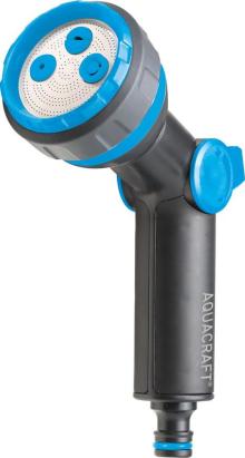 Pistol de stropit grădină Aquacraft ergonomic, 4 modele de jet