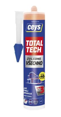 Adeziv si etansant Ceys Total Tech 2 in 1, teracota, 290 ml