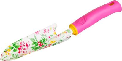 Lopățică de grădină Strend Pro pentru plantare, florală, roz, 32x5,5 cm