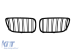 Grile rinichi cu două fante, finisaj negru lucios, potrivite pentru BMW X3 E83 2007-2010 Performance AutoTuning