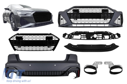 Pachet RS6 potrivit pentru Audi A6 C8 sedan după 2018 Performance AutoTuning