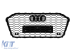 Grilă tip RS6 cu lac negru, potrivită pentru Audi A6 după 2018 pentru modelele echipate cu bara frontală standard sau S-line, cu bază pentru emblemă, cu deschideri pentru senzori de parcare. Performance AutoTuning