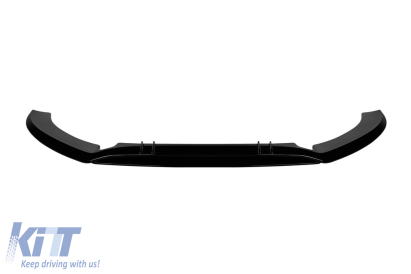 Spoiler tip RS6 potrivit pentru bara frontală RS pe Audi A6 sedan, break 2010-2016, lac negru Performance AutoTuning