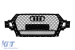 Grilă tip RSQ7 cu lac negru, potrivită pentru Audi Q7 2015-2019, cu deschideri pentru senzorii de parcare Performance AutoTuning