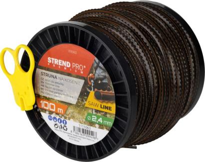 Fir pentru motocoasă Strend Pro SawLine 2,4 mm, 100 m, zimțat