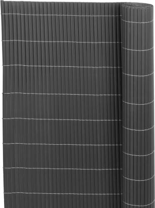 Gard decorativ PVC Ence DF13 antracit, 100x300 cm, 1300 g/mp, UV
