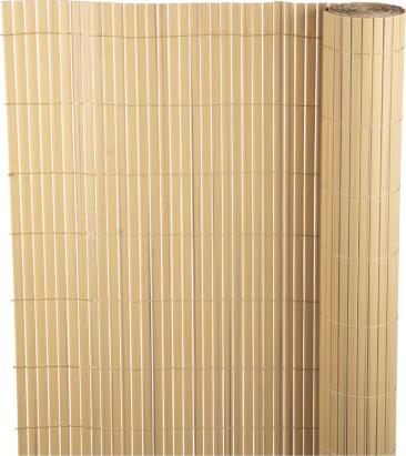 Gard decorativ din PVC tip bambus 90 x 300 cm, 1300 g/mp, UV
