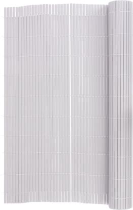 Gard decorativ PVC pentru balcon si terasa, 90x300 cm, gri deschis, UV