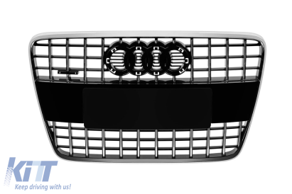 Grilă tip SQ7 crom/negru potrivită pentru Audi Q7 2005-2015 Performance AutoTuning
