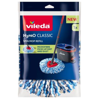 Cap de mop rotativ Vileda H2Pro Classic, rezerva din microfibra