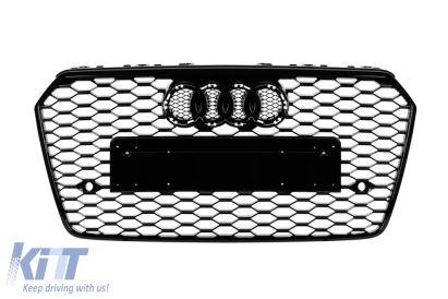 Grilă tip RS cu lac negru, potrivită pentru Audi A7 2015-2017 Performance AutoTuning