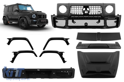 Kit de tuning tip BRBS potrivit pentru Mercedes G-Class W464 2018-2023 cu accesorii din fibră de carbon și spoilere Performance AutoTuning