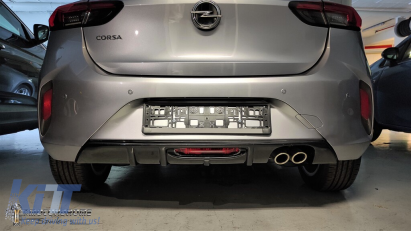 Difuzor Motordrome Design potrivit pentru bara din spate GS-Line pe Opel Corsa F după 2019 Performance AutoTuning