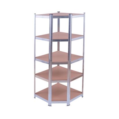 Raft de colț galvanizat cu 5 polițe, 70x45x180 cm, pentru depozitare
