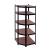Raft de colț pentru depozitare, negru, 5 polițe, 70x45x150 cm, Rotor
