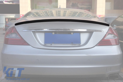 Spoiler tip A Design pentru portbagaj, potrivit pentru Mercedes CLS C219 2004-2010, negru Performance AutoTuning