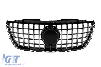 Grilă tip GT crom/neagră potrivită pentru Mercedes Sprinter W907 după 2018 Performance AutoTuning