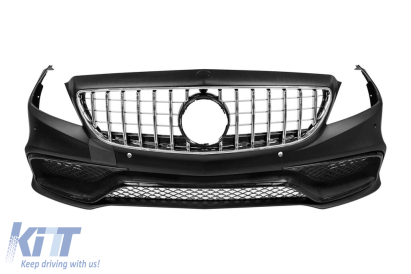Bumper frontal A Design tip 63 potrivit pentru Mercedes CLS C218 2011-2015 cu grilă GT crom/negru și elemente din lac negru Performance AutoTuning