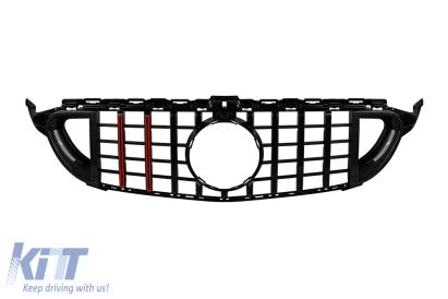 Grilă din carbon tip Brabus potrivită pentru Mercedes C-Class W205, S205 2014-2021 Performance AutoTuning