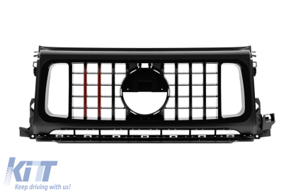 Grilă de lac negru tip Brabus potrivită pentru Mercedes G-Class W464 2018-2024 Performance AutoTuning