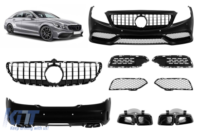 Pachet de tuning A design tip 63 potrivit pentru Mercedes CLS C218 2011-2013 cu grilă neagră Performance AutoTuning