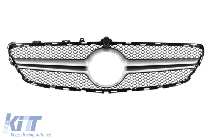 Grilaj A-design crom/gri potrivit pentru Mercedes CLS C218 2015-2018 cu orificiu pentru cameră Performance AutoTuning