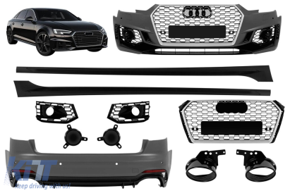 Kit caroserie stil RS potrivit pentru Audi A4 B9 sedan 2016-2020 Performance AutoTuning