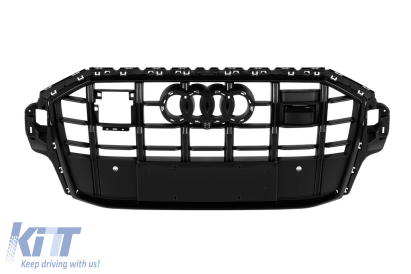 Grilă S-Line de stil negru lucios potrivită pentru Audi Q7 2020-2023 Performance AutoTuning