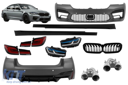 Pachet de tuning stil F90, potrivit pentru BMW Seria 5 G30 2017–2020 – conversie la LCI (după 2021) Performance AutoTuning