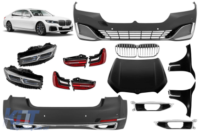 Pachet de tuning stil 740 potrivit pentru BMW Seria 7 G11, G12 2016-2018, conversie la G11, G12 LCI 2019-2022 Performance AutoTuning