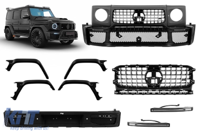 Kit de caroserie de tuning tip G800 B design potrivit pentru Mercedes G-class W464 2019-2023 cu elemente cromate, design 2025 Performance AutoTuning