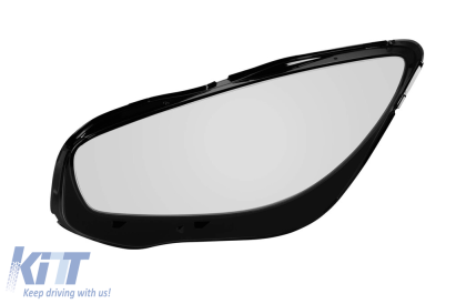 Lentilă far stânga potrivită pentru Mercedes A Design GT C190 2014-2018 cu margine neagră Performance AutoTuning