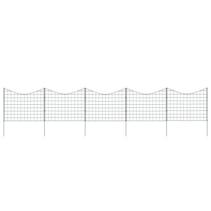 Set gard de grădină arcuit concav, verde, 77,5 x 64 cm GartenMobel Dekor