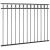 Panou de gard Assen din oțel, 1,7x1,2 m, negru GartenMobel Dekor