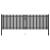 Poartă de grădină din oțel, 400x100 cm, antracit GartenMobel Dekor