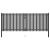 Poartă de grădină din oțel, 400x125 cm, antracit GartenMobel Dekor