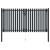 Poartă de gard cu ușă dublă, oțel, 300x150 cm, antracit GartenMobel Dekor
