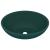 Chiuvetă de lux, verde mat, 40 x 33 cm, ceramică, formă ovală GartenMobel Dekor