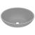 Chiuvetă lux, gri deschis mat, 40x33 cm, ceramică, formă ovală GartenMobel Dekor