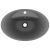 Chiuvetă lux cu preaplin gri închis mat 58,5x39cm ceramică oval  GartenMobel Dekor