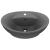 Chiuvetă lux cu preaplin gri închis mat 58,5x39cm ceramică oval  GartenMobel Dekor