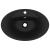 Chiuvetă lux cu preaplin, negru mat, 58,5x39 cm ceramică, oval GartenMobel Dekor