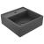 Chiuvetă lux cu preaplin gri închis mat 41x41cm ceramică pătrat GartenMobel Dekor