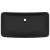 Chiuvetă dreptunghiulară de lux, negru mat, 71x38 cm, ceramică GartenMobel Dekor