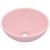 Chiuvetă baie lux, roz mat, 32,5x14 cm, ceramică, rotund GartenMobel Dekor