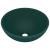 Chiuvetă baie lux verde închis mat 32,5x14 cm ceramică rotund GartenMobel Dekor